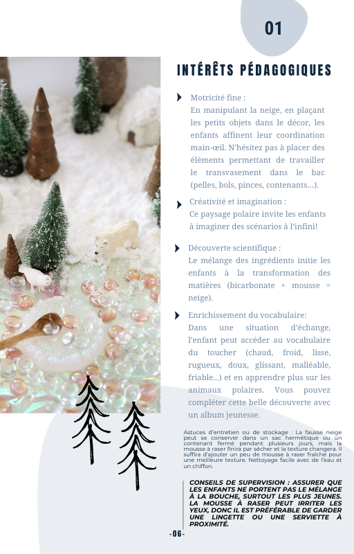 e-book bacs sensoriels de l'hiver