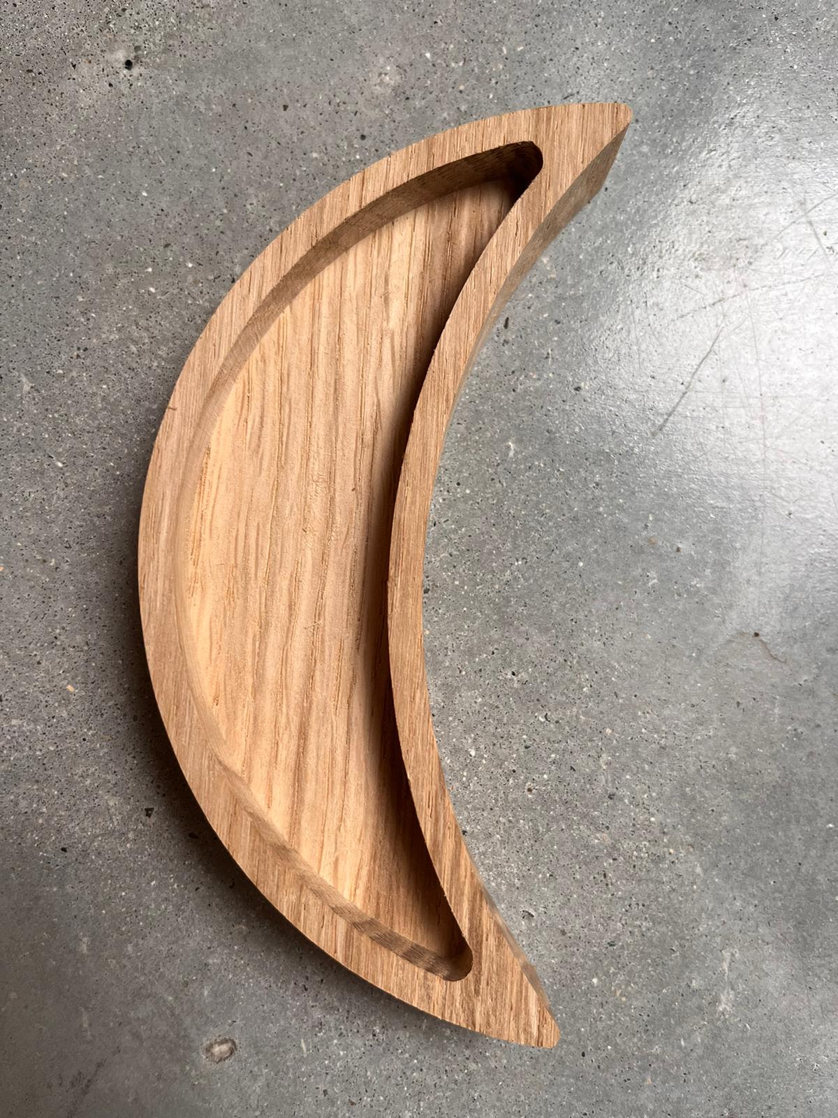 plateau lune chêne massif