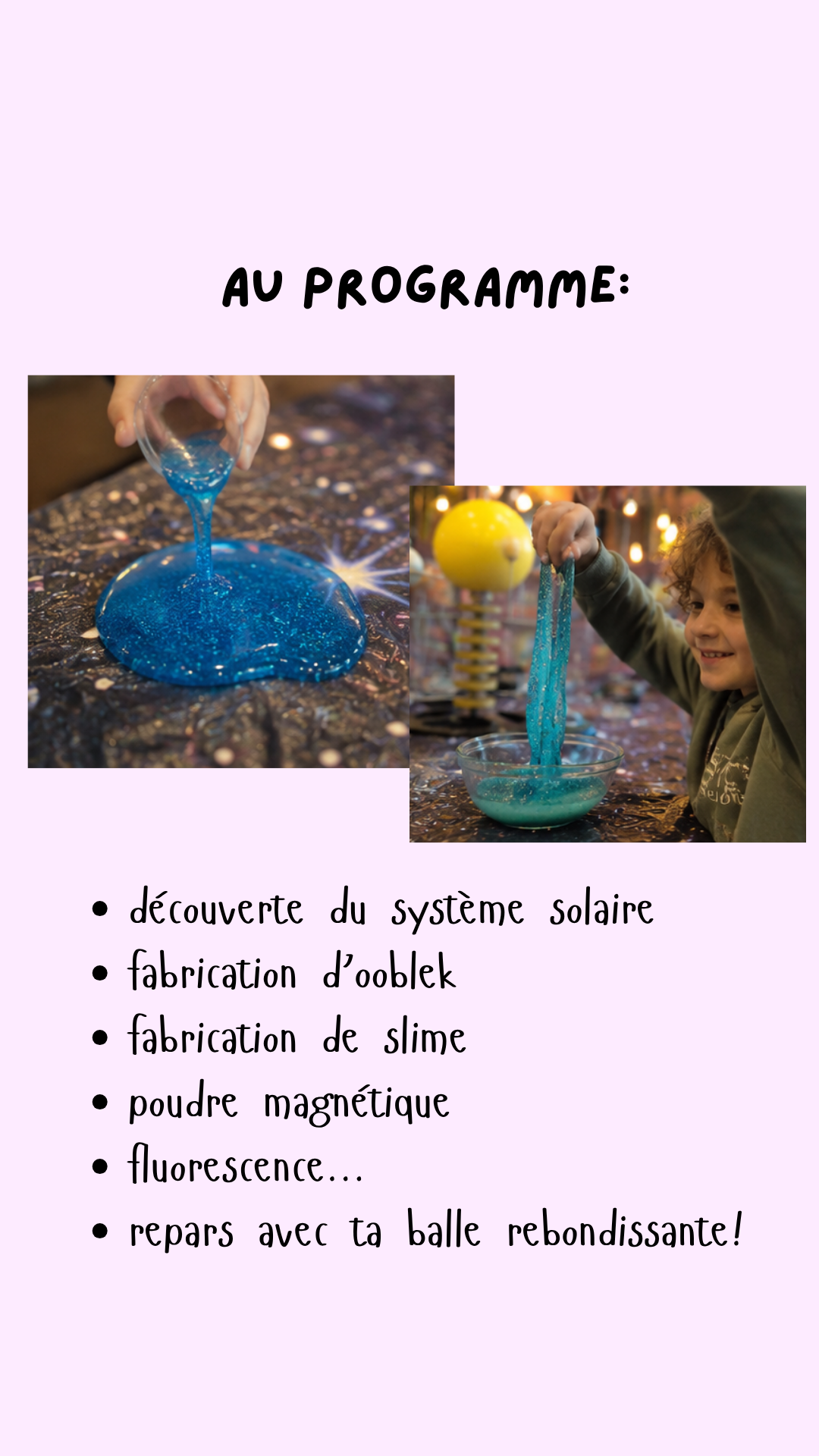 Ateliers scientifiques au Bercail