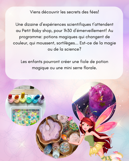 Atelier scientifique les fées au Bercail